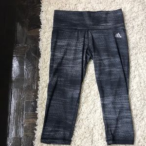 Adidas mid-calf high waisted workout leggings